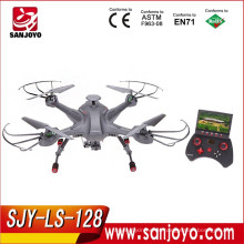 SKY Hunter 2.4G 4CH 6-axis Gyro en tiempo real sin cabeza RC FPV Quadcopter Drone-Gray SJY-LS-128